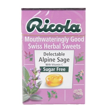Ricola Swiss Herbal Sweets - Delectable Alpine Sage - Sugar Free 45g
