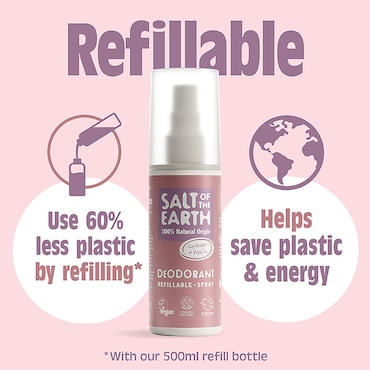 Salt of the Earth - Lavender & Vanilla Natural Deodorant Refillable Spray 100ml image 4