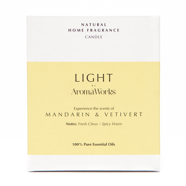 AromaWorks Mandarin & Vetivert Candle 220g