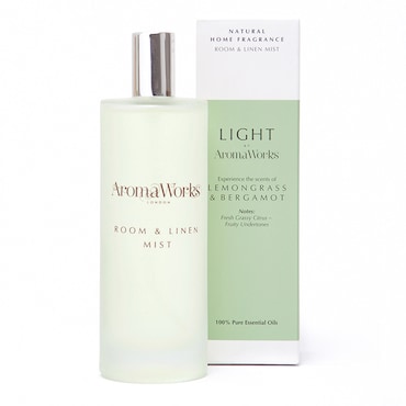 AromaWorks Lemongrass & Bergamot Room & Linen Mist 100ml image 2