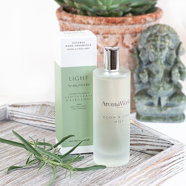 AromaWorks Lemongrass & Bergamot Room & Linen Mist 100ml image 3