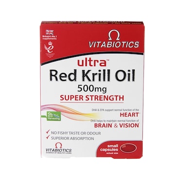 Vitabiotics Ultra Red Krill Oil 500mg 30 Capsules