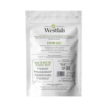 Westlab Epsom Bath Salt 1kg image 2