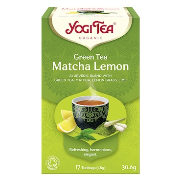 Yogi Tea Green Tea Matcha Lemon Organic 17 Tea Bags image 1