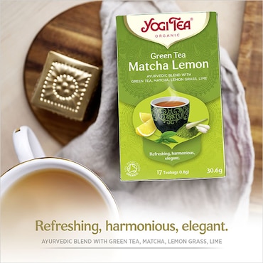 Yogi Tea Green Tea Matcha Lemon Organic 17 Tea Bags image 2