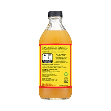 Bragg Organic Apple Cider Vinegar with The Mother 473ml image 3