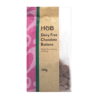 Holland & Barrett Dairy Free Chocolate Buttons 100g image 1