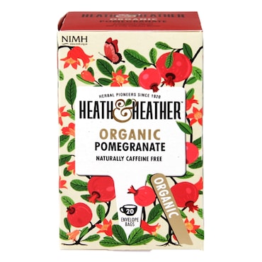 Heath & Heather Organic Pomegranate 20 Tea Bags