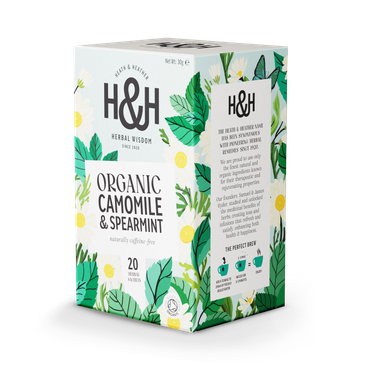 Heath & Heather Organic Camomile & Spearmint 20 Tea Bags