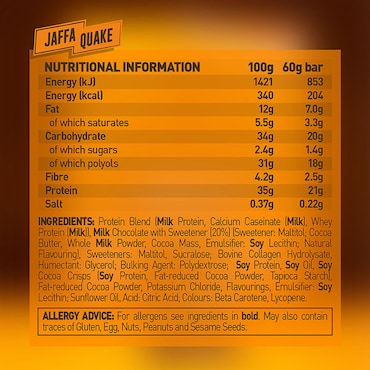 Grenade Jaffa Quake Protein Bars 12x 60g image 2