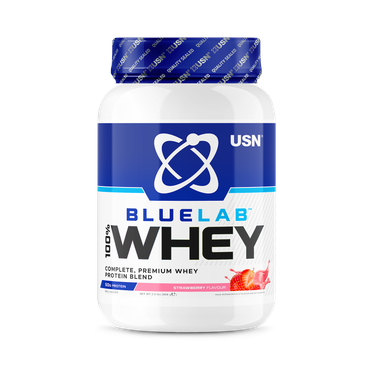 Review of USN Blue Lab Whey Premium Protein Powder Strawberry 908g
