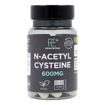 PE Nutrition N-Acetyl Cysteine 600mg 30 Capsules image 1