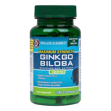 Holland & Barrett Maximum Strength Ginkgo Biloba 120mg 100 Capsules image 1