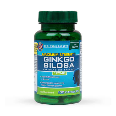 Holland & Barrett Maximum Strength Ginkgo Biloba 120mg 100 Capsules