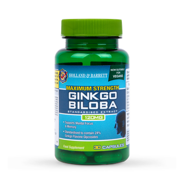 Holland & Barrett Maximum Strength Ginkgo Biloba 120mg 30 Capsules