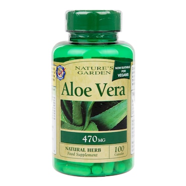 Nature's Garden Aloe Vera 100 Capsules 470mg