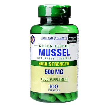 Holland & Barrett Green Lipped Mussel 500mg 100 Capsules