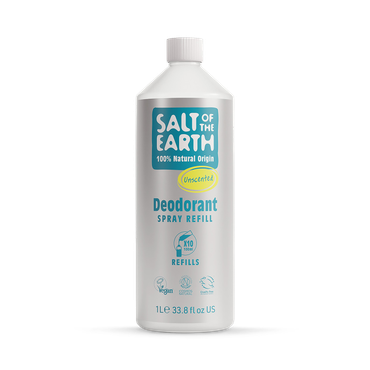 Salt of the Earth - Unscented Deodorant Spray Refill 1 Litre