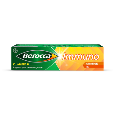 Berocca Immuno Effervescent Tablets Orange 15 Tablets