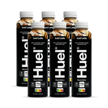 Huel Black Edition 100% Nutritionally Complete Meal Iced Latte 6 x 500ml