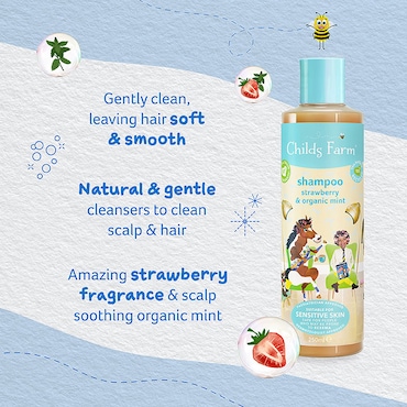 Childs Farm Shampoo - Strawberry & Organic Mint 250ml image 4