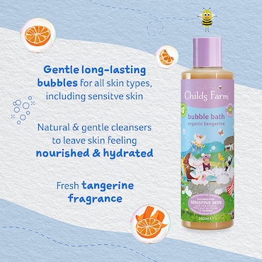 Childs Farm Bubble Bath - Organic Tangerine 250ml image 4