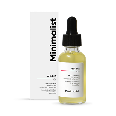 Review of Minimalist Aha Bha 10% Face Exfoliator 30ml