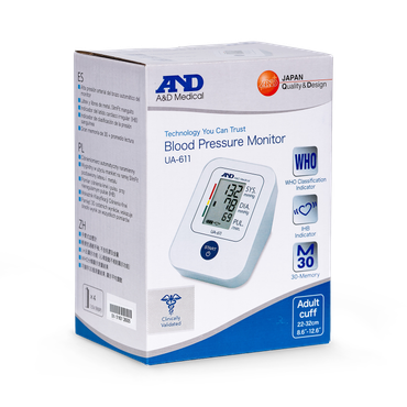 Review of A&D Medical Upper Arm Blood Pressure Monitor White UA611