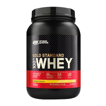 Optimum Nutrition Gold Standard 100% Whey Protein Banana Cream 900g image 1