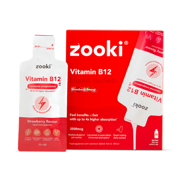 Review of Zooki Liposomal Vitamin B12 2500mcg Strawberry 2500 mcg 30 Sachets