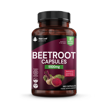 New Leaf Beetroot Capsules With Black Pepper 180 Capsules