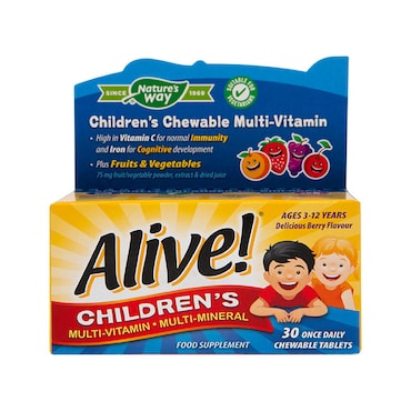 Nature's Way Alive! Children's Chewable Multi-Vitamin 30 Tablets image 1