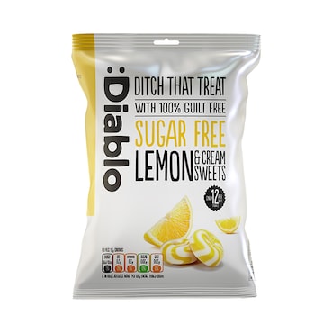 Diablo Sugar Free Lemon & Cream Sweets 75g image 1