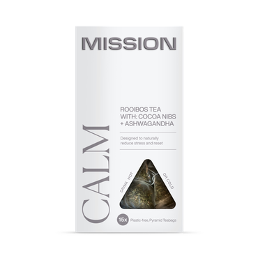Review of Mission Calm Rooibos Tea (Cocoa Nibs & Ashwagandha) 15 Tea Bags
