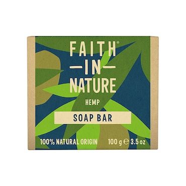 Faith in Nature Hemp with Green Tea Soap 100g image 1
