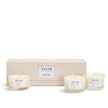 Review of NEOM Wellbeing Candle Trio