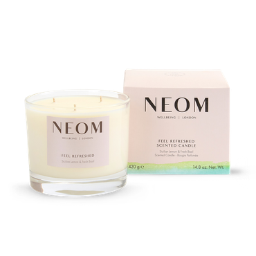 Review of NEOM Feel Refreshed Scented Candle 3 Wick 420g