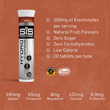 SiS Hydro Electrolyte + Caffeine Effervescent Cola 20 Tablets image 3