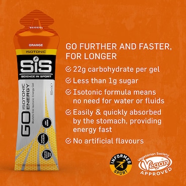 SiS GO Isotonic Energy Gel Orange 60ml image 3