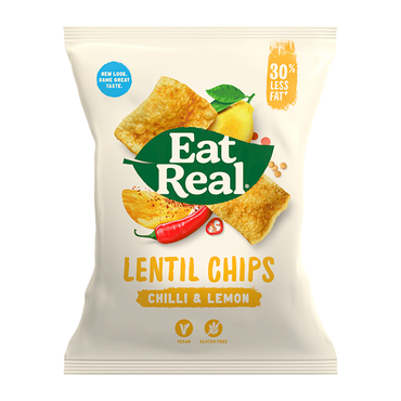 Eat Real Chilli & Lemon Lentil Chips 40g