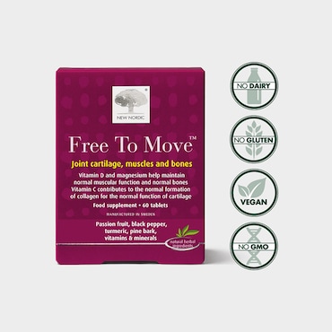 New Nordic Free to Move Joint Cartilage, Muscles & Bones 60 Tablets image 3