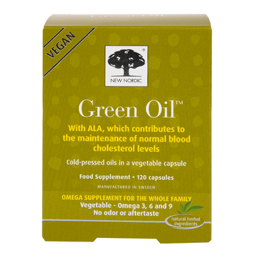 New Nordic Vegan Green Oil Omega Supplement 120 Capsules