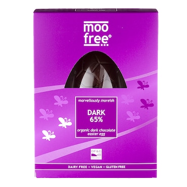 Moo Free 65% Dark Chocolate Egg 160g image 1