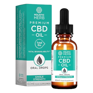 Holistic Herb Premium CBD Oil Single Strength 60ml image 1