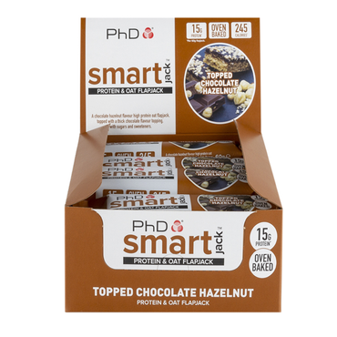 Review of PhD Smart Flapjack Topped Chocolate Hazelnut 12 x 60g