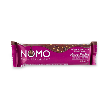 NOMO Vegan Fruit & Crunch Choc Bar 32g