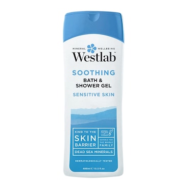 Westlab Soothing Shower Wash + Dead Sea Salt Minerals 400ml image 1