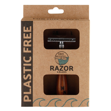 Review of Naked Necessities Brown Wood Razor + 6 blades