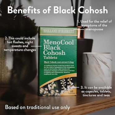 Holland & Barrett MenoCool Black Cohosh 60 Tablets image 5
