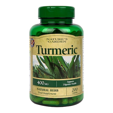 Nature's Garden Turmeric 400mg containing Curcumin 200 Capsules image 1